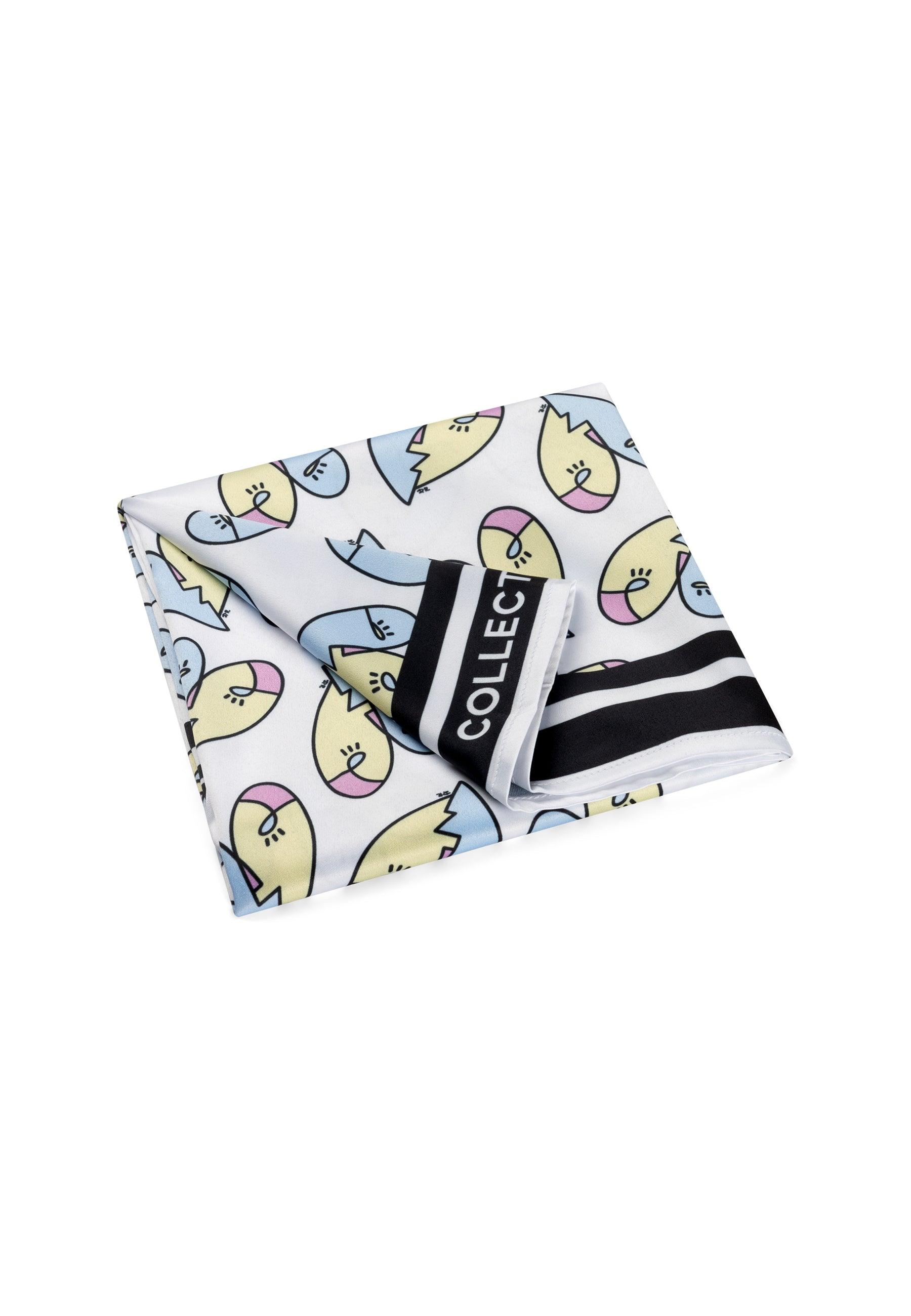 Heart Bandana White